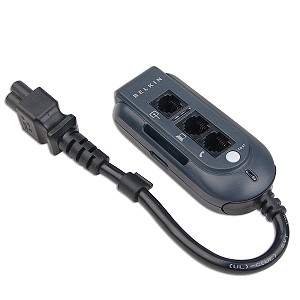 Belkin Surge Protector for Notebook w/Retractable RJ-11 Cable